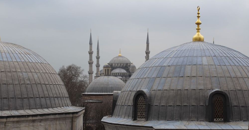 Blue Mosque from the Hagia Sofia
