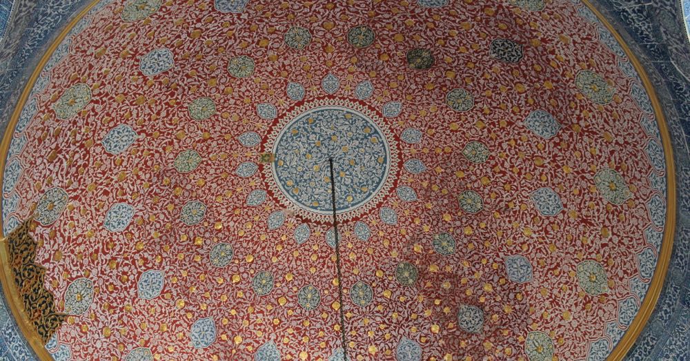 The ceiling of the Baghdad Pavilion