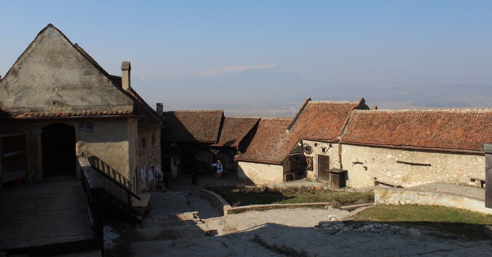 Inside Rasnov Citadel