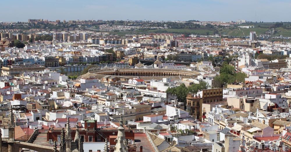 Seville, with Bullfight Ring