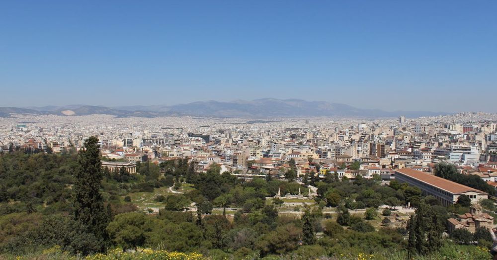 Athens from the Areopagus (Hill of Mars)
