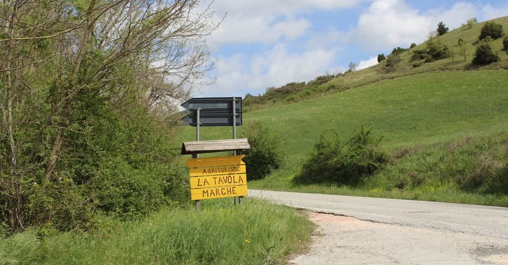 Turn here for La Tavola Marche