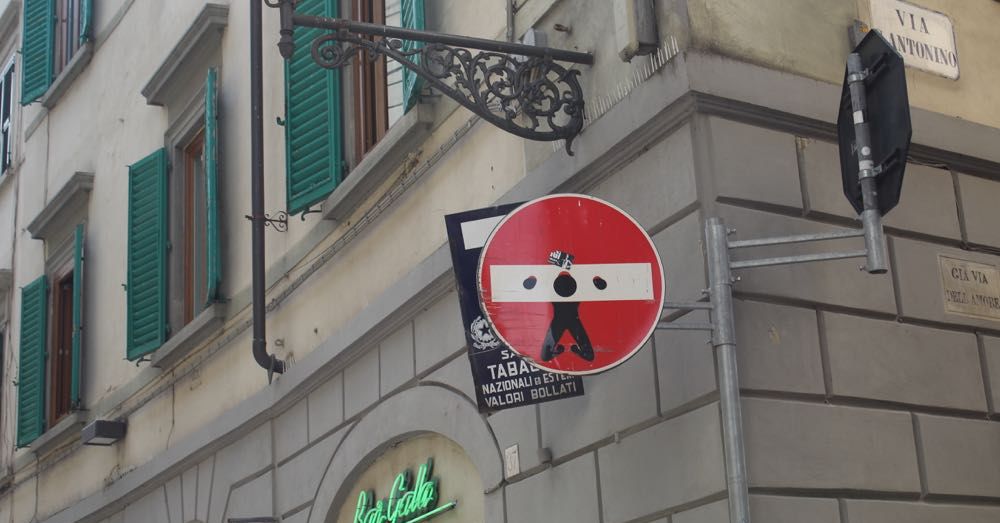 Street Sign in Florence