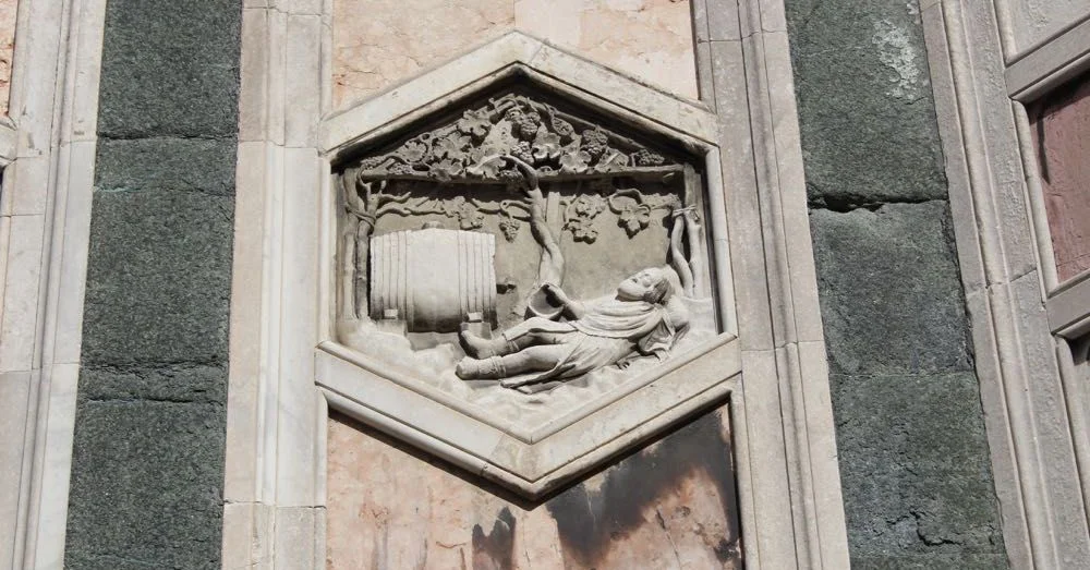 Detail of the Florence Cathedral facade