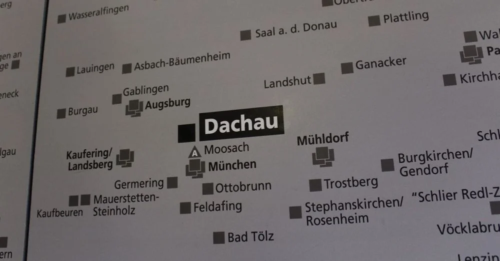 Map of Nazi Work Camps