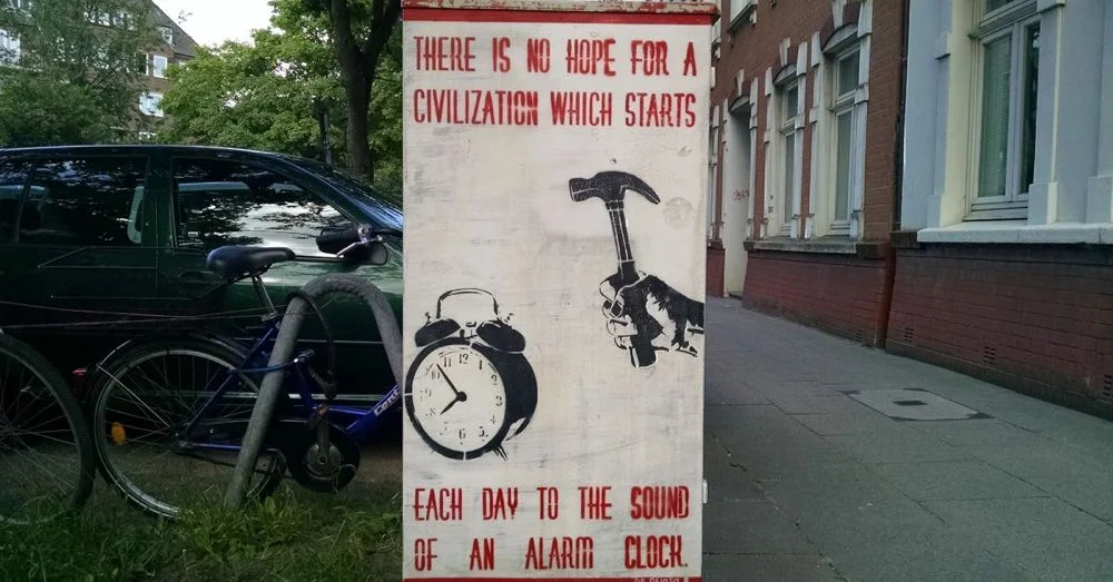 Anti-Alarm Clock Message