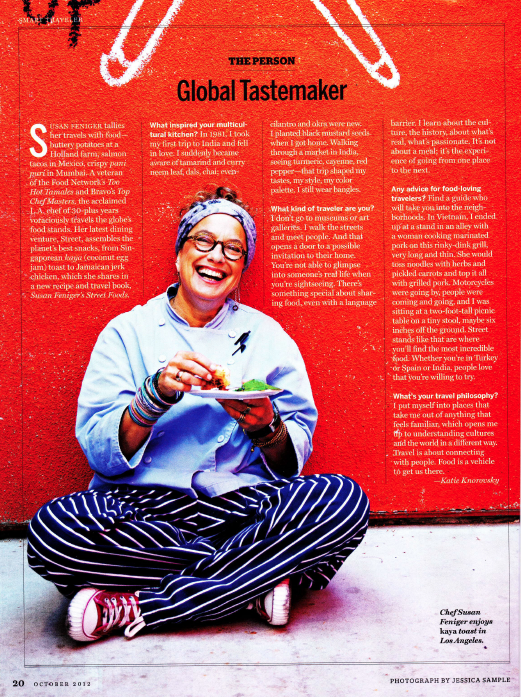 Susan Feniger featured as "Global Tastemaker" in National Geographic