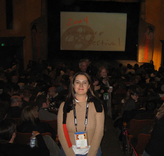 Producer Alexis Fish before first Sundance screening