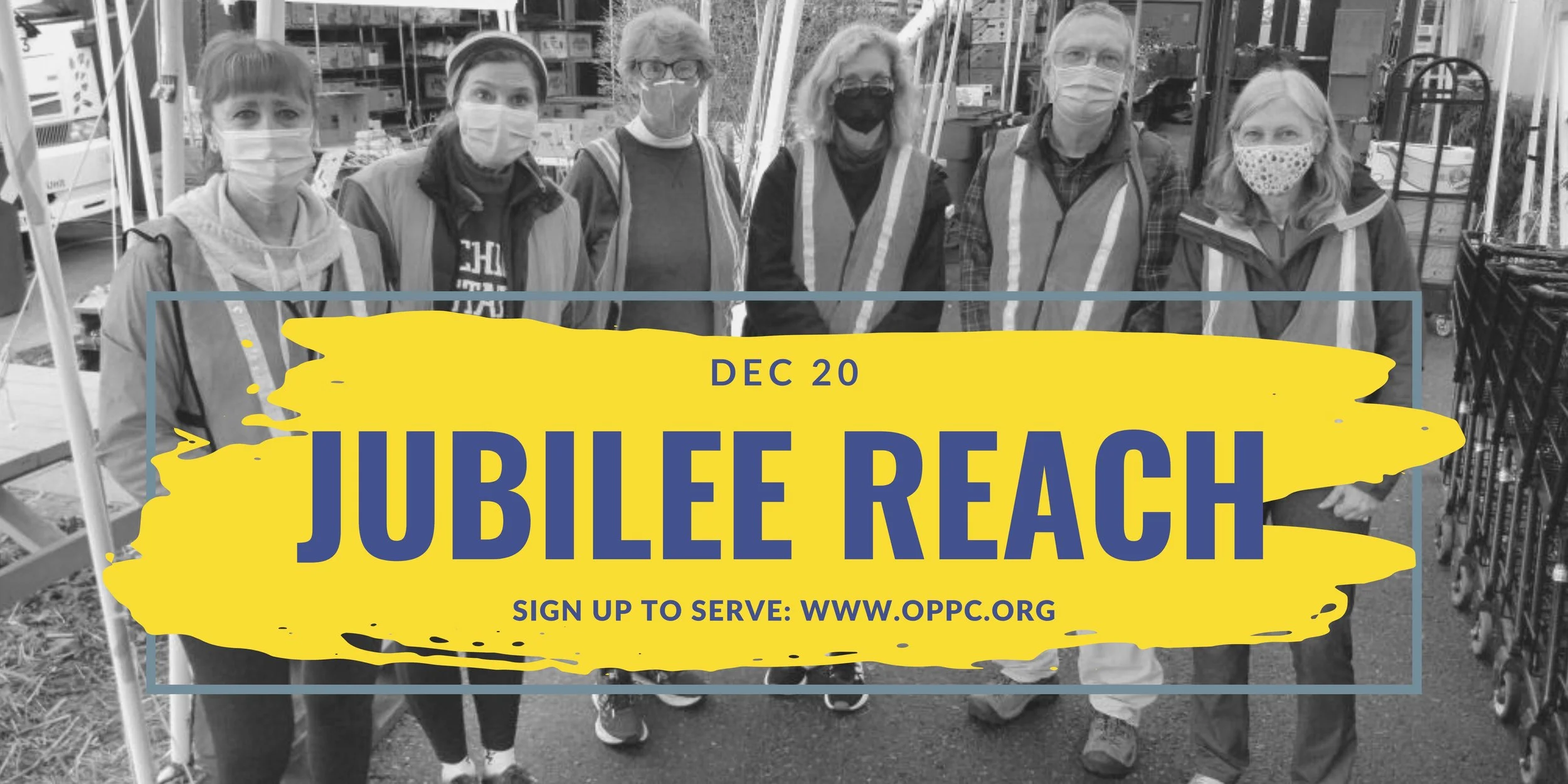Jubilee Reach: December 20 Volunteers