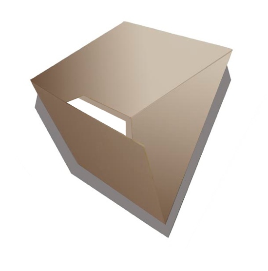 Sula, 67 ” W x 76 ” H x 6 ” D, Shaped Canvas, Unprimed Canvas, 1979