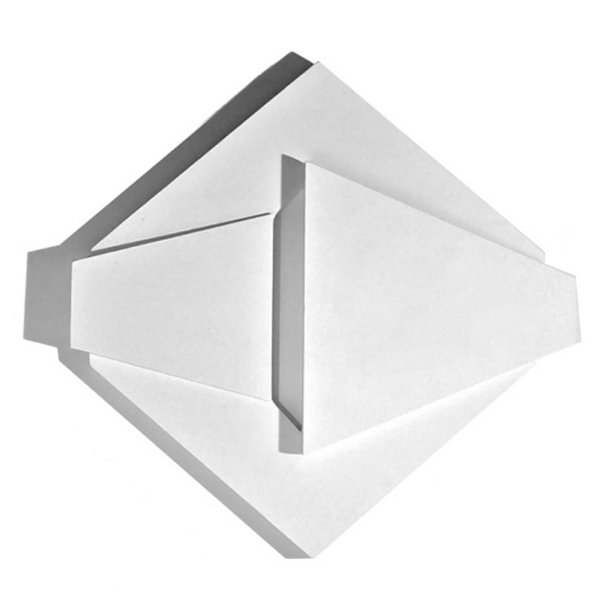 Satellite 1, 42”W x 43”H x 5”D, Polymer, Wood, Relief, 1968