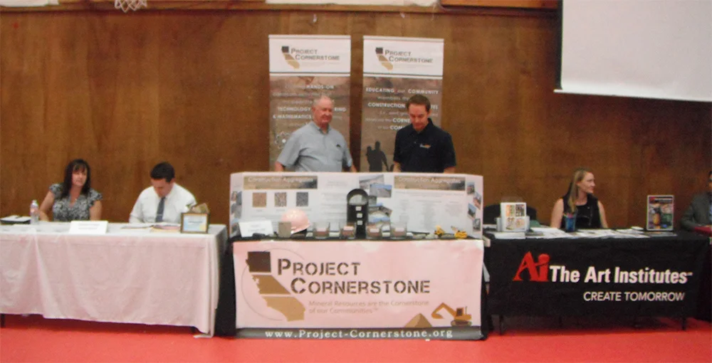 Project Cornerstone's booth at Mountain Empire High School Career Day.