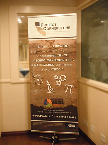 Project Cornerstone sign.