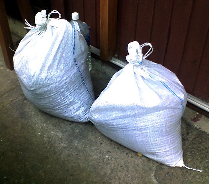 Photo: Sandbag. Courtesy of WikiMedia Commons.