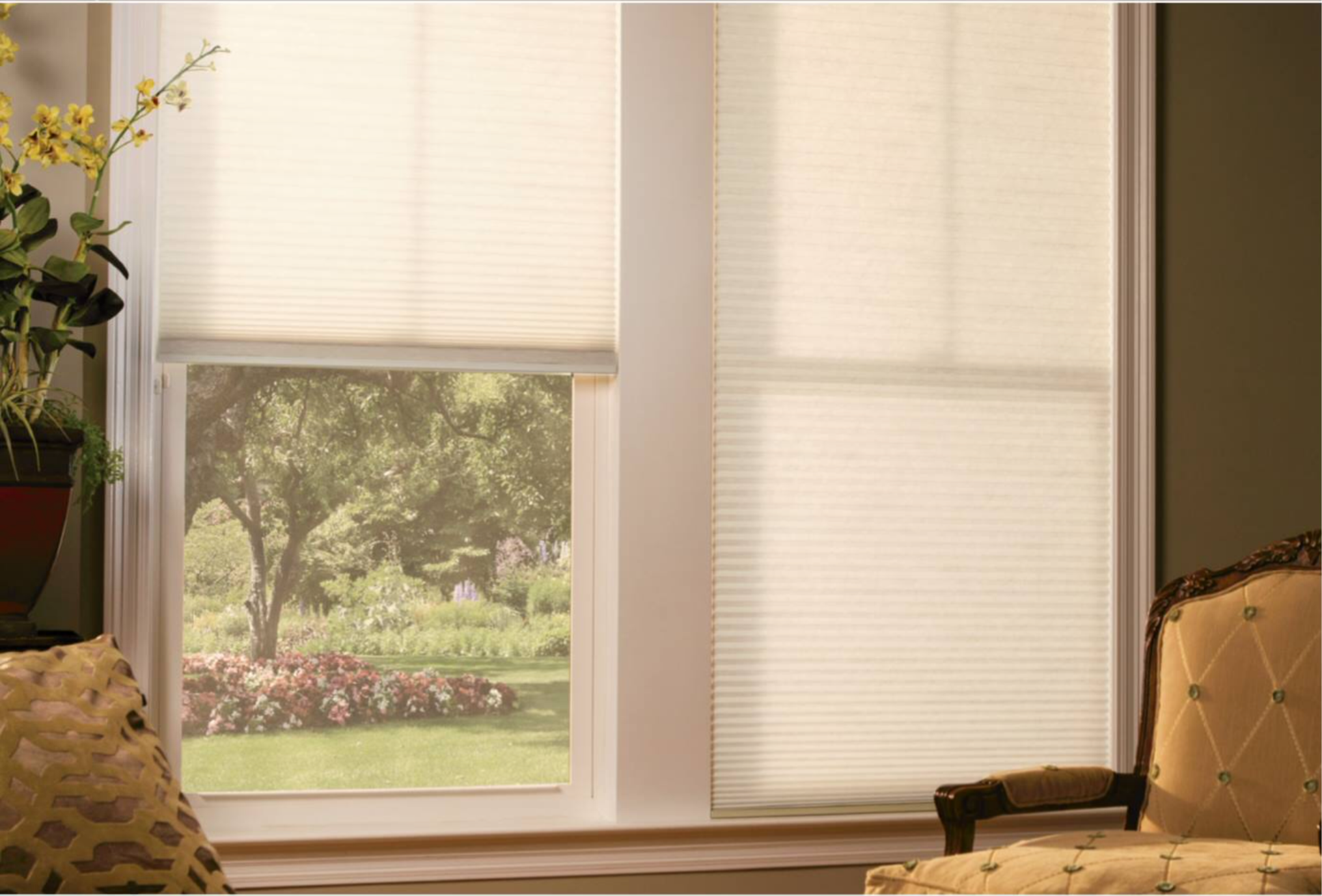 Bottom up cellular shades