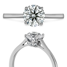 Hearts On Fire Solitaire engagement ring