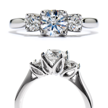 Hearts On Fire Three stone engagement ring