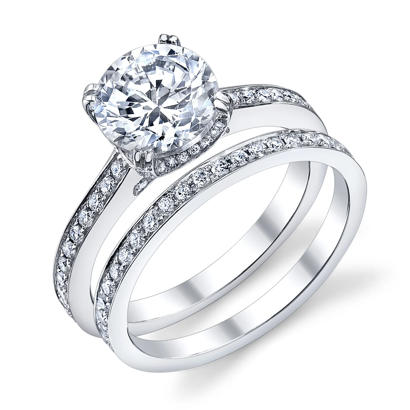 ENGAGED BY HUSAR Style No, R_9633 Bright Edge Style Engagement Ring Starting at $2849