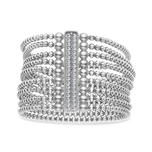 FourKeeps - 9 Row Bracelet, Vertical Bar - $365