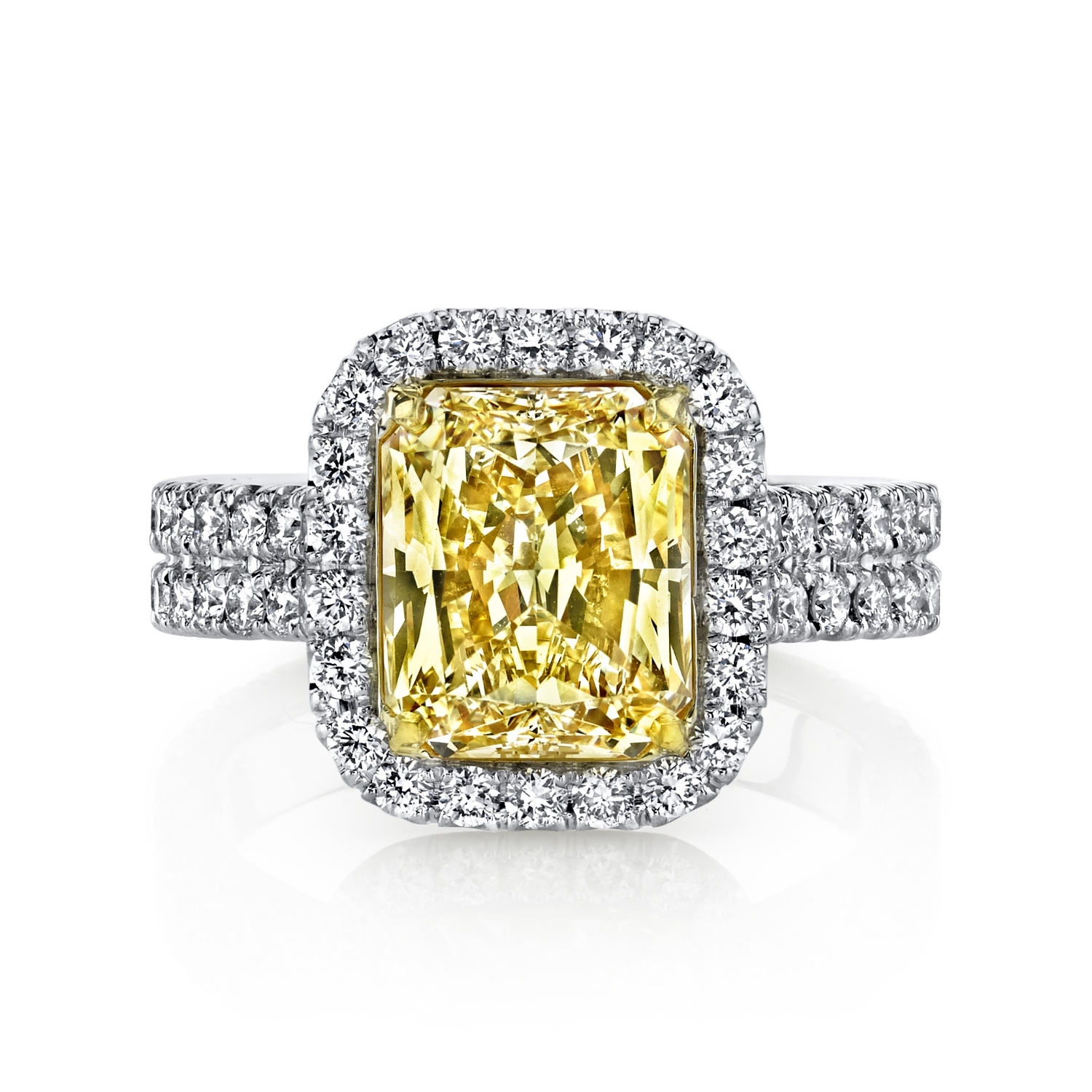 Husar Signature Fancy Yellow Diamond Ring