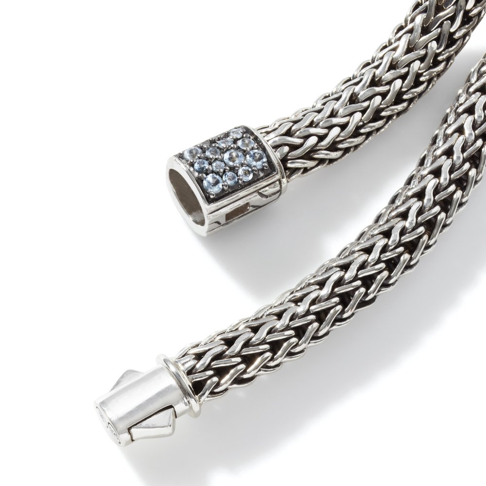 Sterling Silver Classic Chain Small Reversible Bracelet