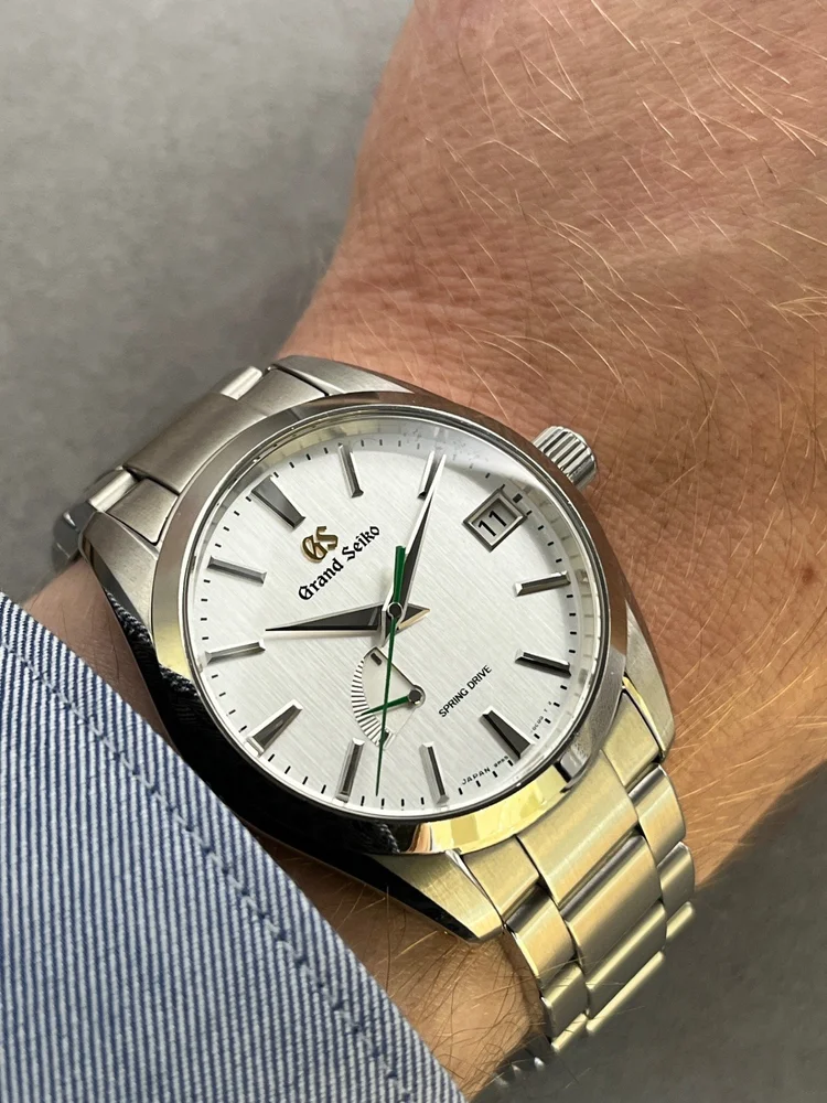 Grand Seiko Spring Drive On Wrist Grand Seiko Snowflake On Wrist - Main Image
