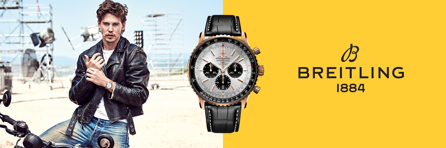 Breitling Navitimer Gold Austin Butler Craig Husar Fine Diamonds Brookfield WI.jpg