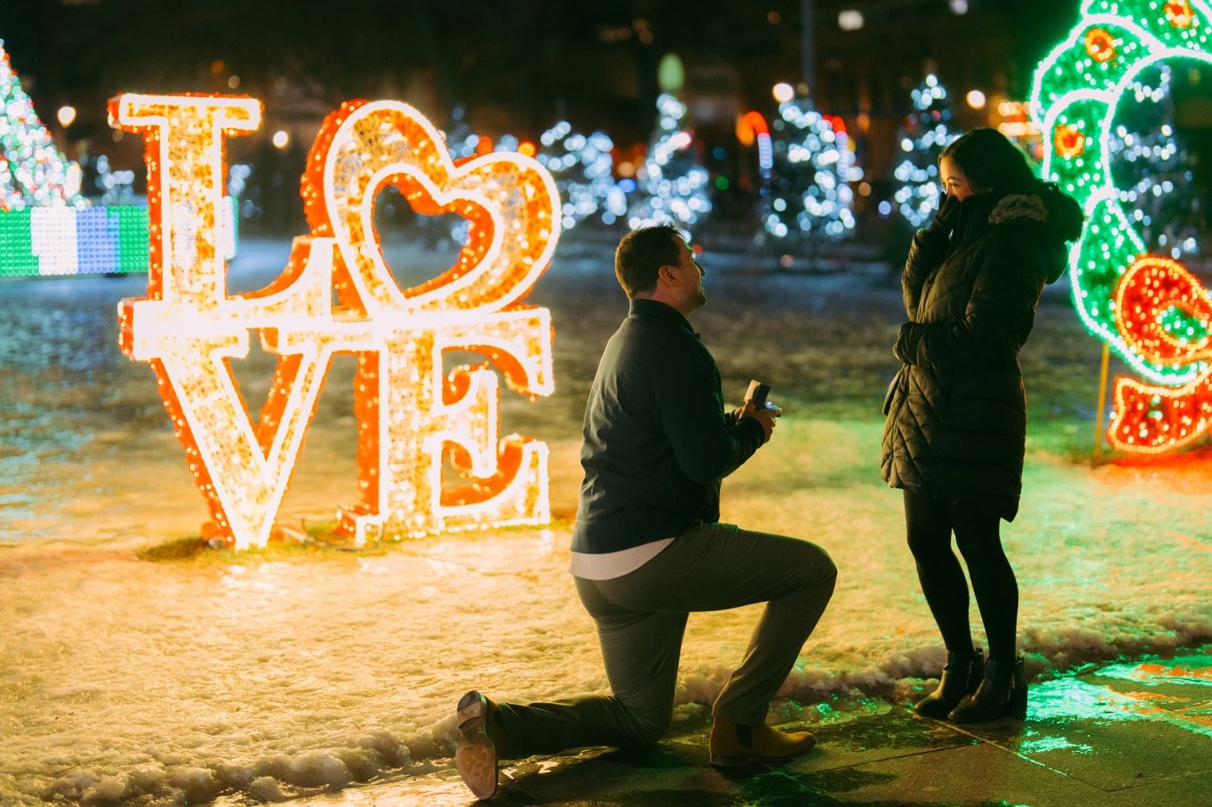 On the FIRST #fiancefriday of 2026, we are featuring a couple that means just a little bit more to us!

@emily_rodriguez930 (Our wonderful Vivian&rsquo;s granddaughter) and gamsitto got engaged this December in festive Cathedral Square 

Help is in w