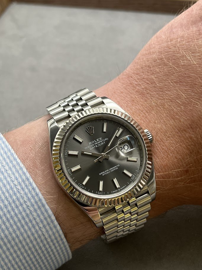 Rolex Datejust 126334 Rhodium Wrist.JPG