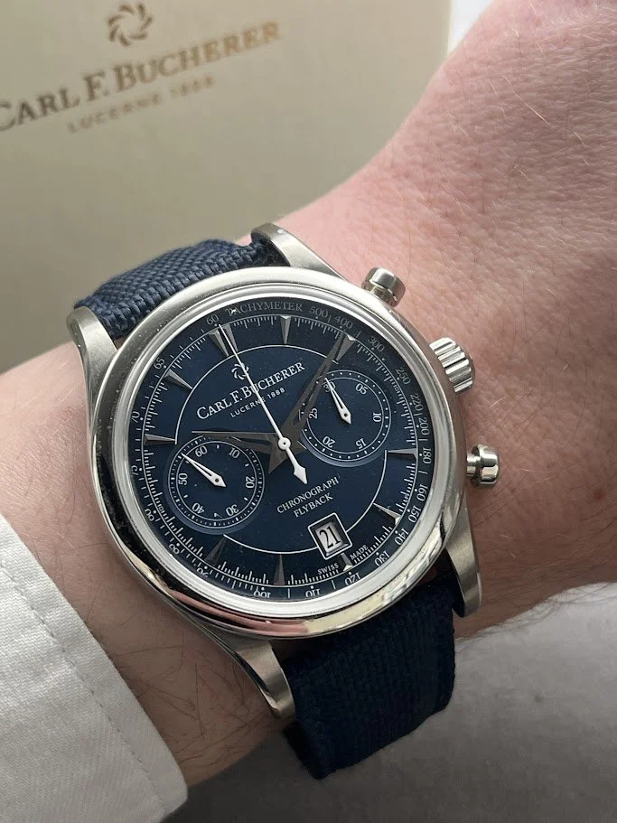 Carl F Bucherer Manero Flyback Wrist.JPG