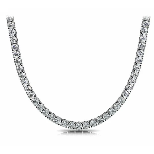7.26ctw 14 Karat White Gold Necklace