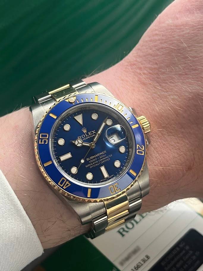 Rolex Submariner 116613LB Wrist.JPG