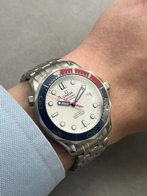 Omega James Bond Commander Wrist.JPG