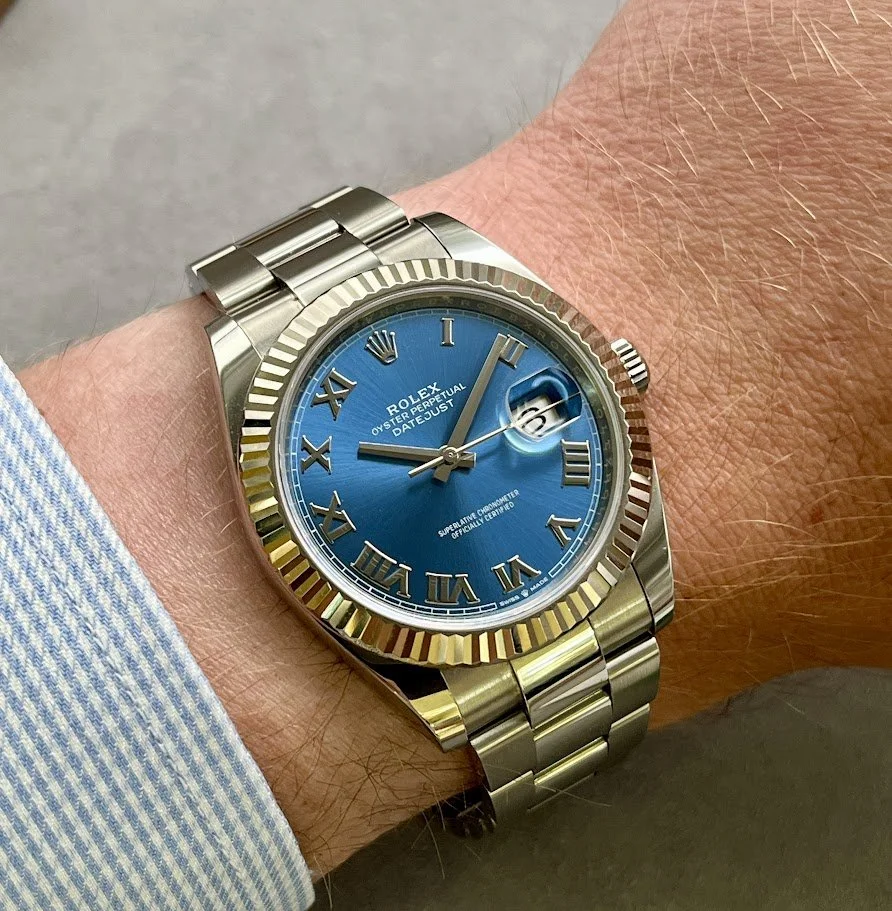 Rolex 126334 Blue Roman Wrist.JPG