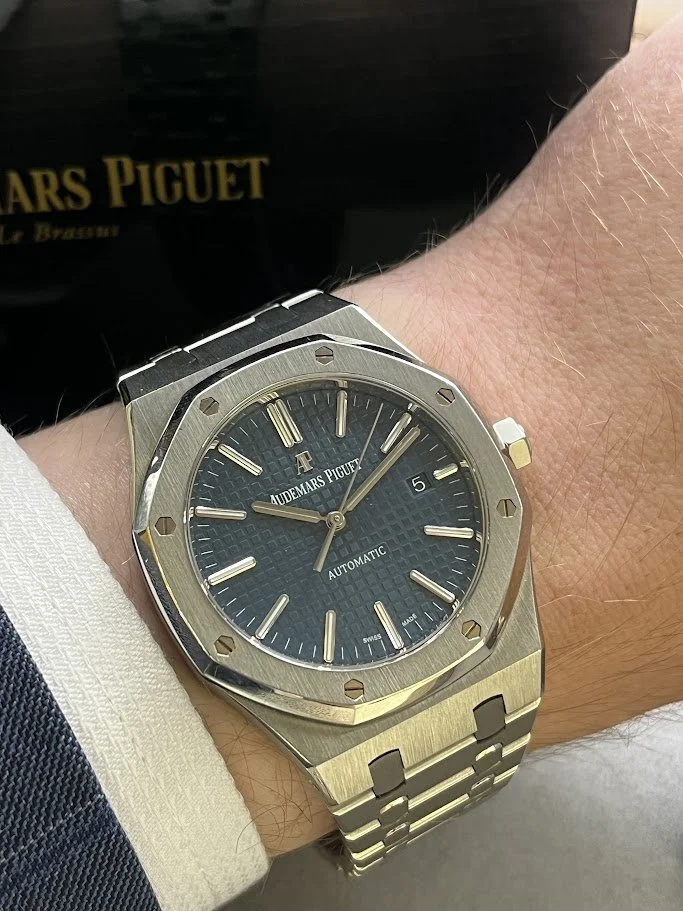 Audemars Piguet 15400ST Wrist.JPG