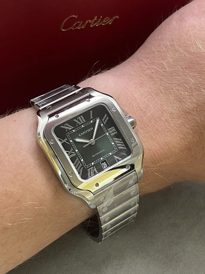 Cartier Santos WSSA0062 Wrist.JPG