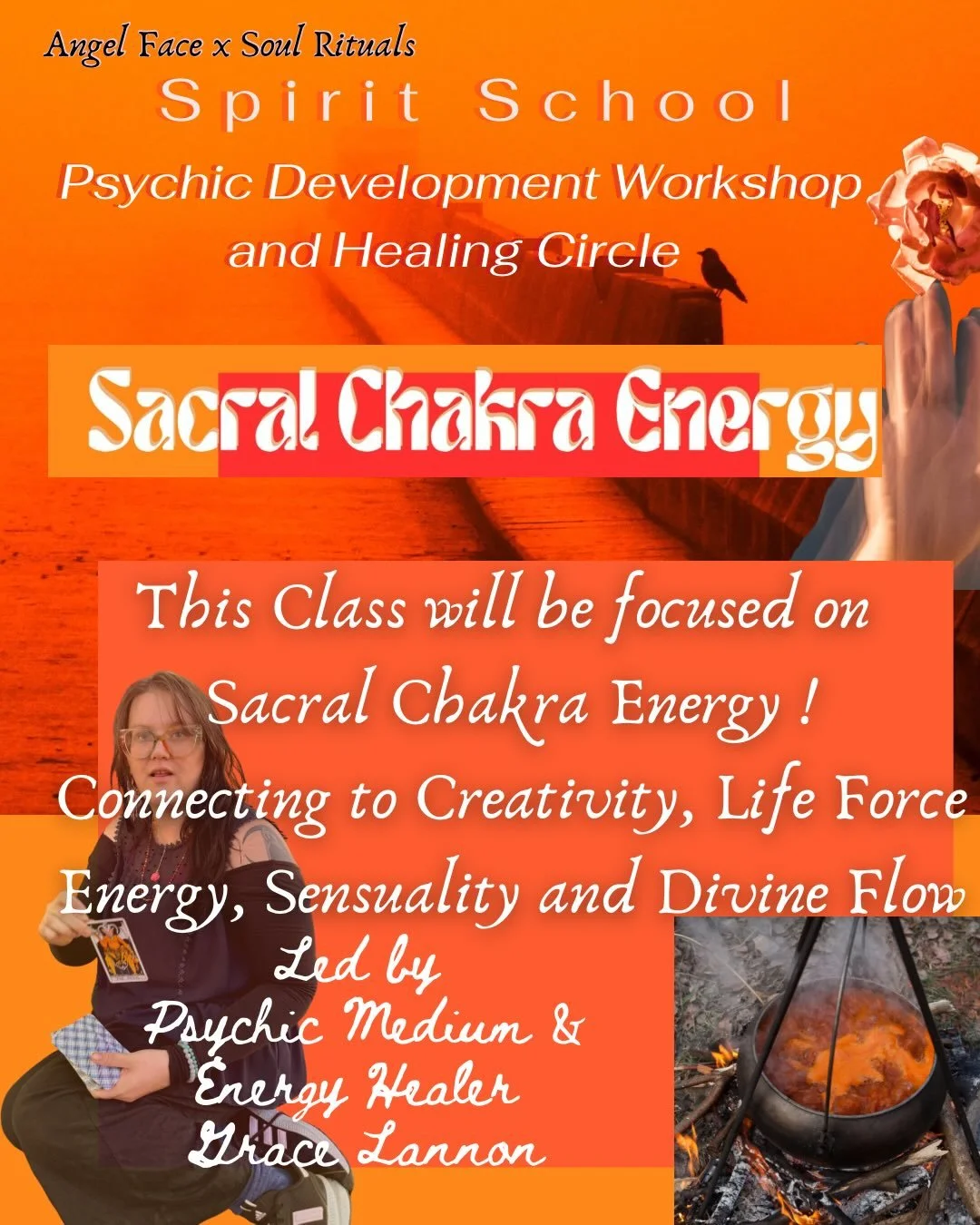 Spirit School 🏫 is in Session Again this week @soulscape_rituals this Friday 12/12 @ 6-8:30 PM 

Slide thru to read the Agenda for the Evening 

Tickets via @soulscape_rituals website under Community Events 

Dm with any questions 🧡 

This class wi