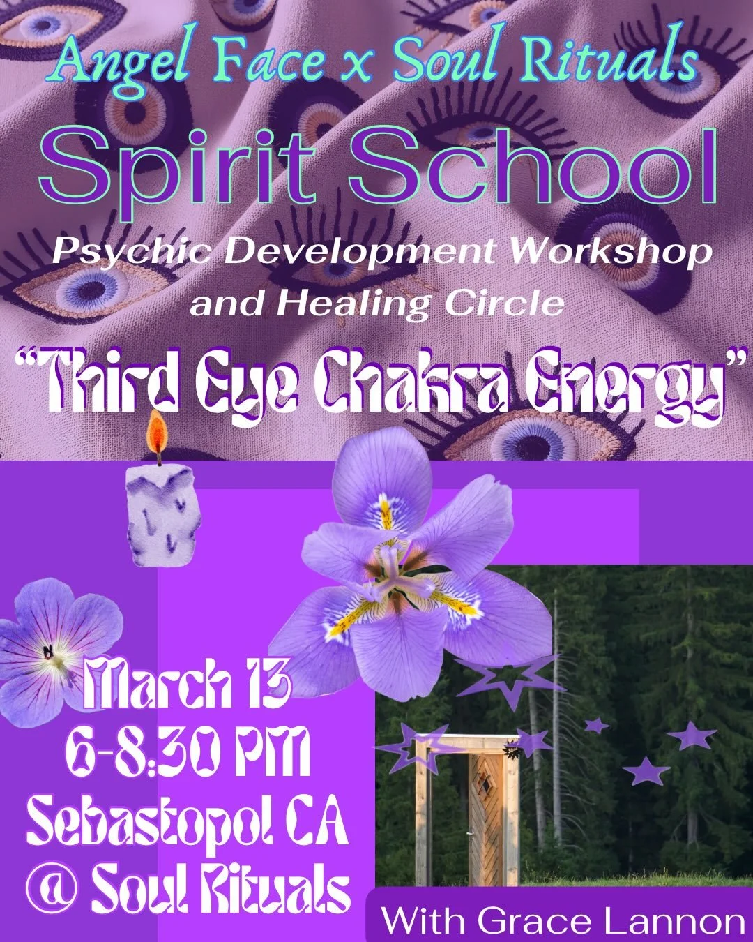 This Friday March 13 @soulscape_rituals join us 6-8:30 PM for Spirit School !!! 

Spirit School is our Psychic Development and Energy Healing Workshop and this weeks Theme is &ldquo;Third Eye Energy&rdquo; where we will be diving into the Third Eye C