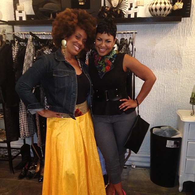 CGNC & Nik Caldwell of Just Glam Cosmetics during LA Fashion Week