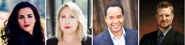 L to r: Kelly Glyptis, Chelsea Duval-Major, Norman Shankle, Harold Wilson