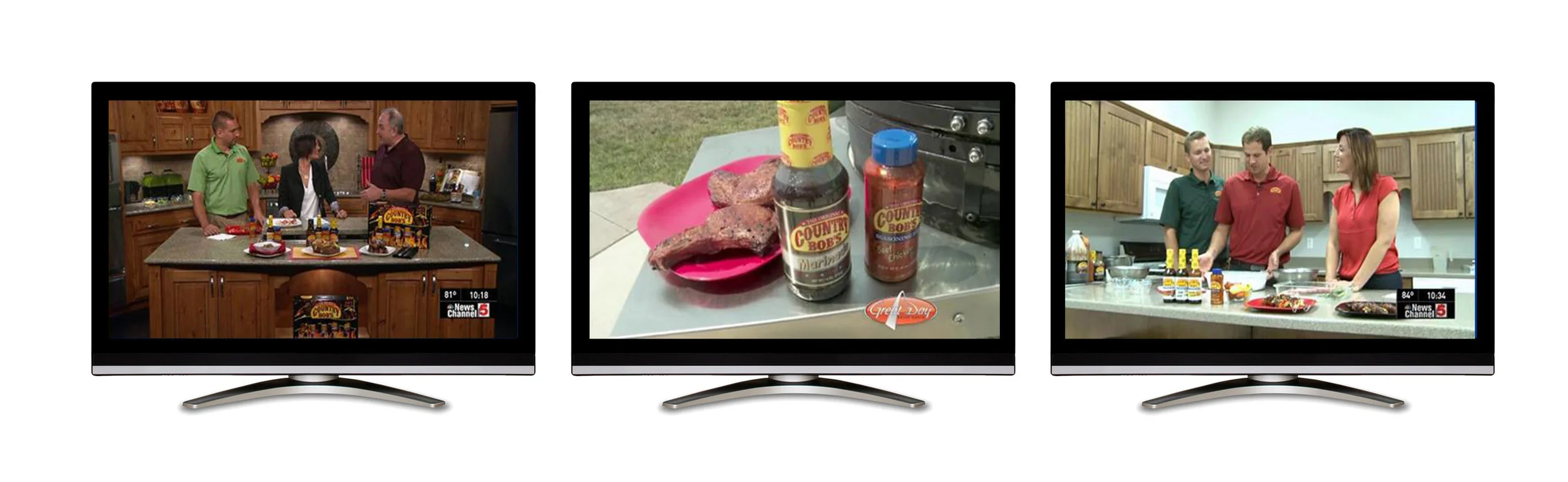 Local TV segments in cooperation with PR campaign