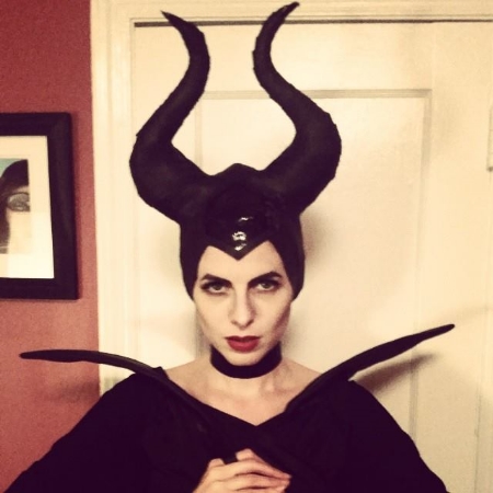 Sivan as Maleficent, Halloween 2014.