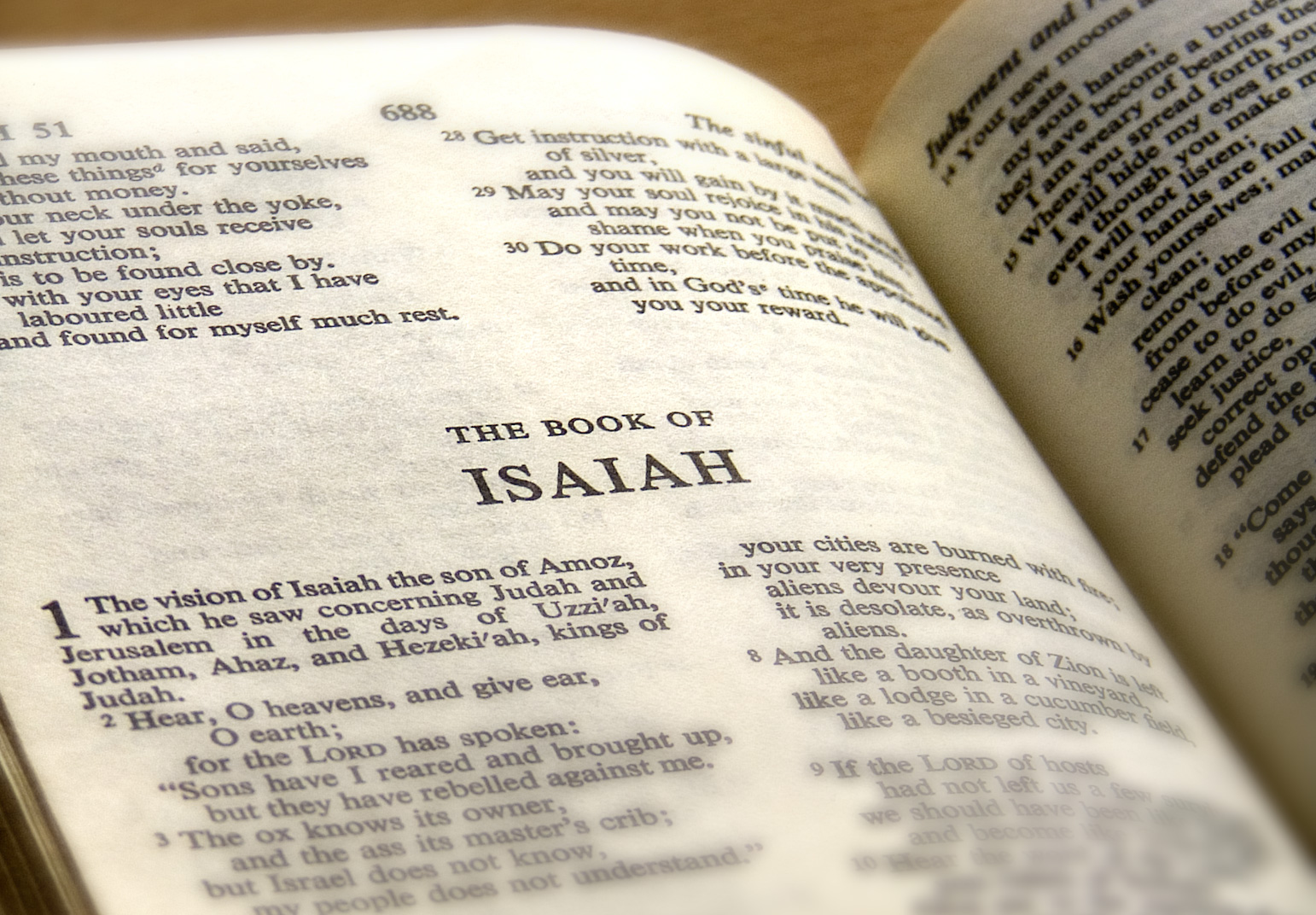 Photo Crop: Book of Isaiah. Photo: Trounce/Wikimedia Commons.