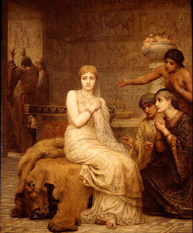 “Vashti Refuses the King’s Summons” by Edwin Long (1879). Public Domain image.