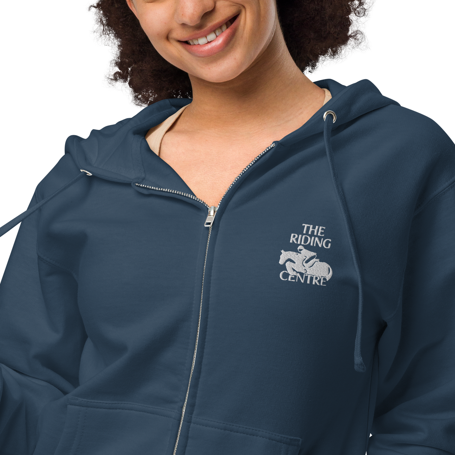 Riding Centre Unisex fleece zip up hoodie — The Riding Centre