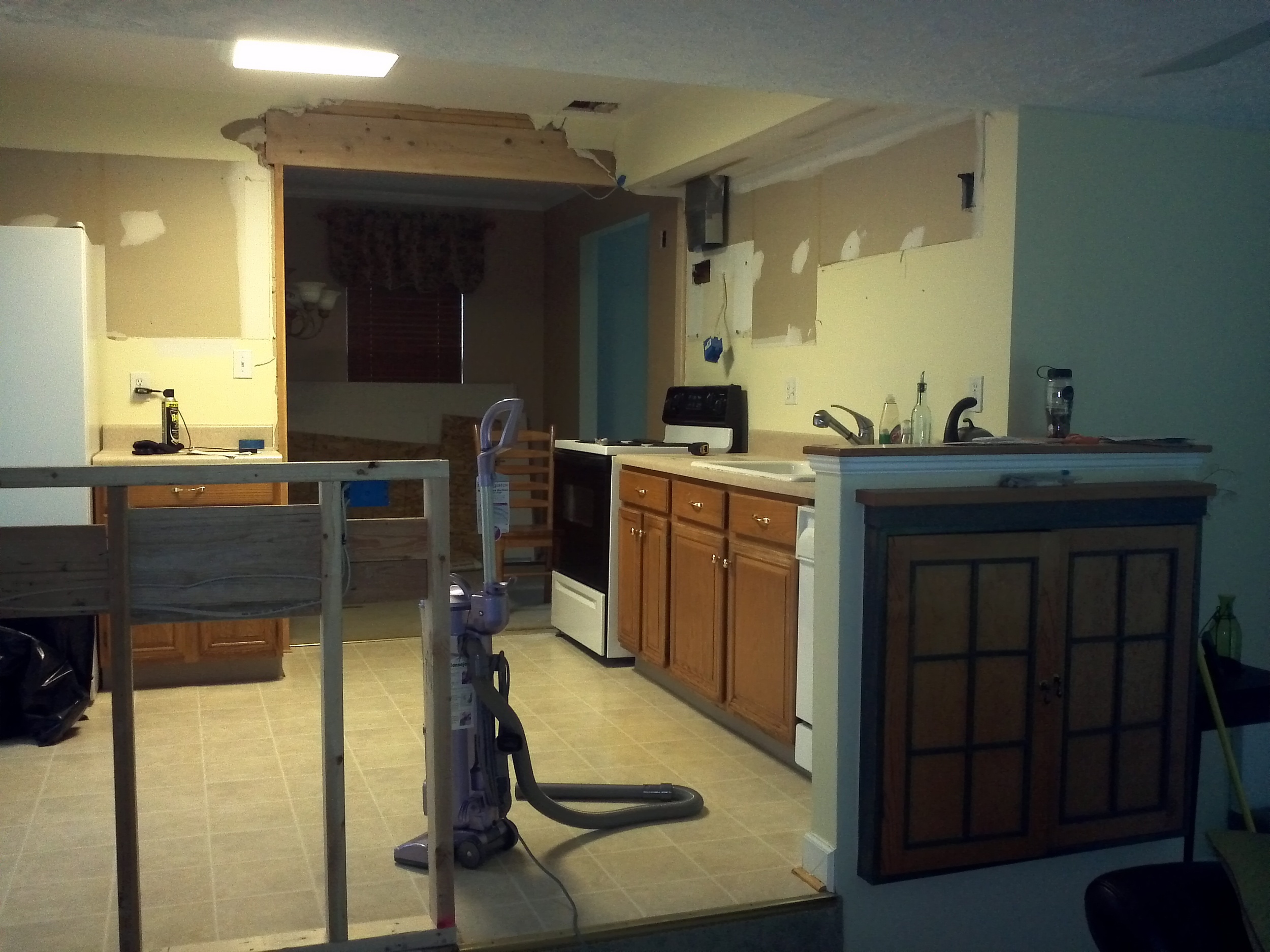 Top cabinets down! Making progress!