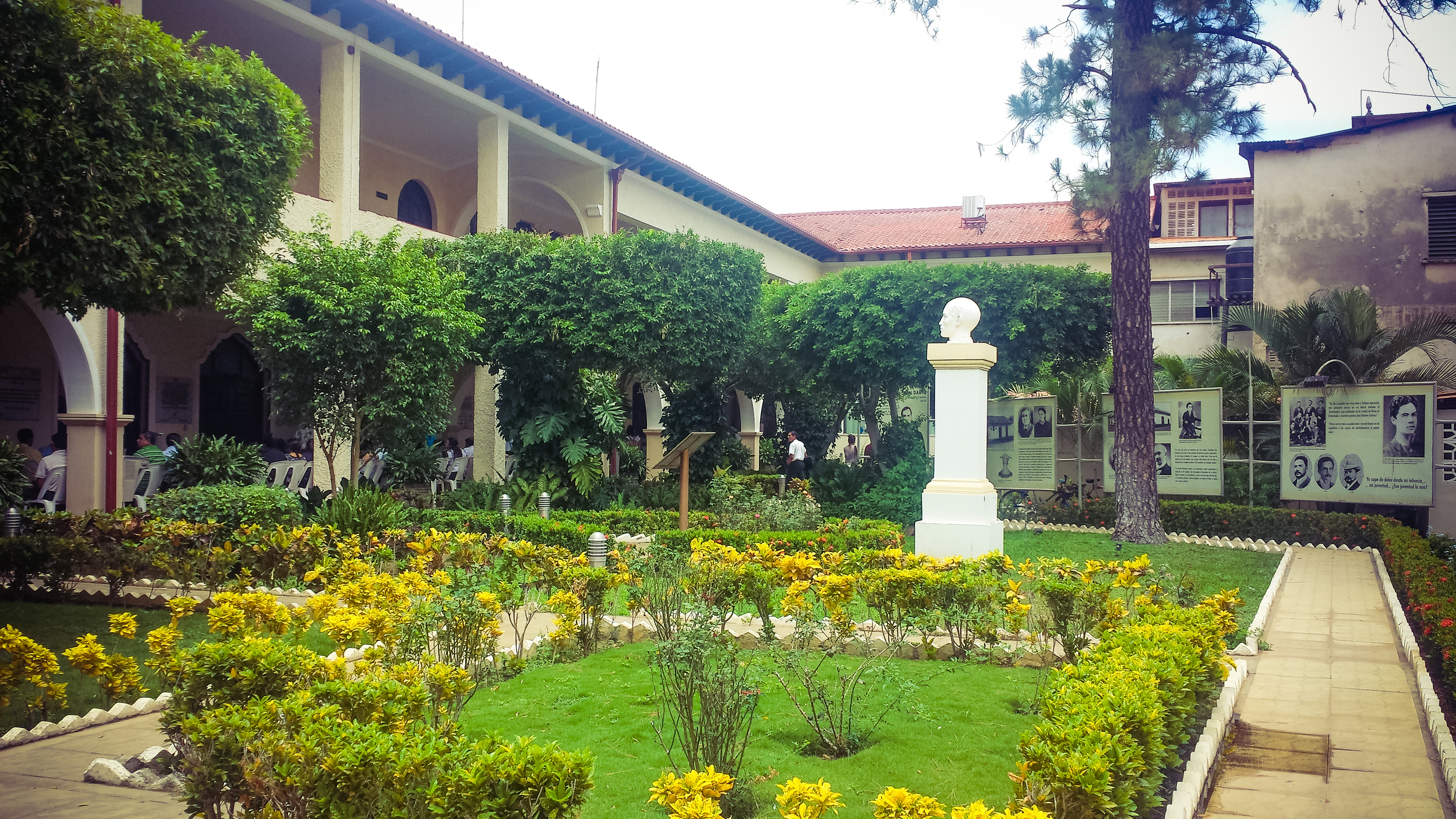 Courtyard/Gardens inside the university