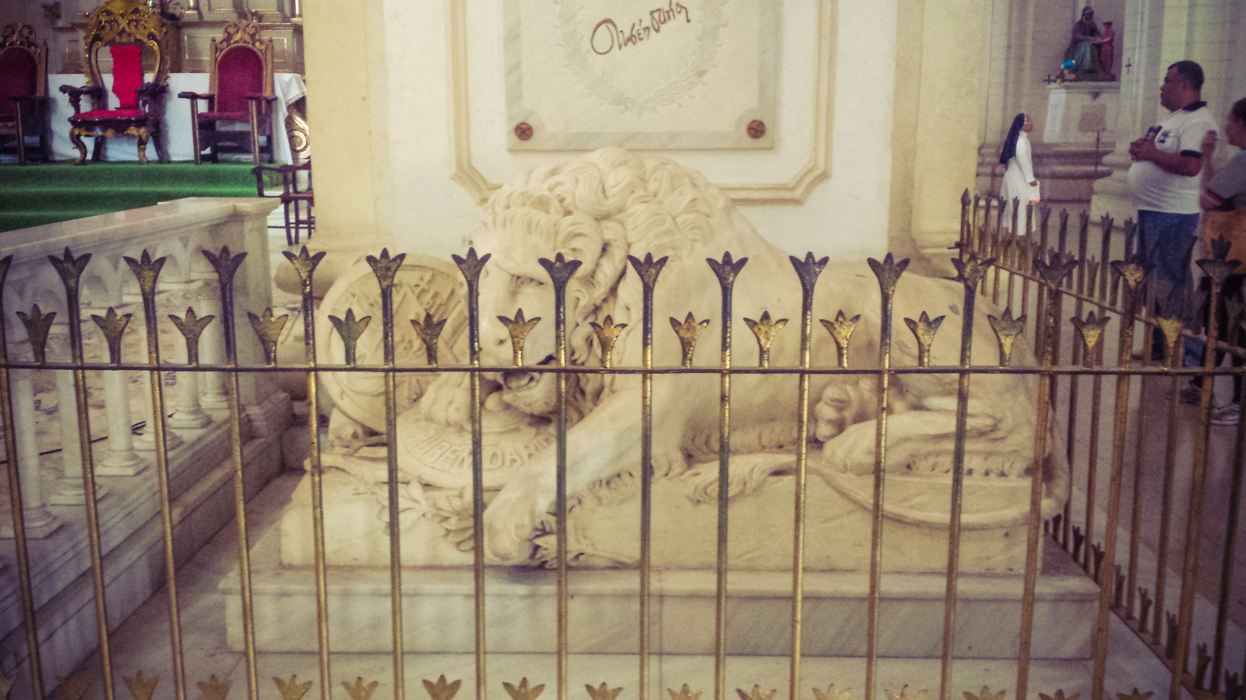 Tomb of Ruben Dario, famous Nicaraguan poet, pride of Nicaraguans