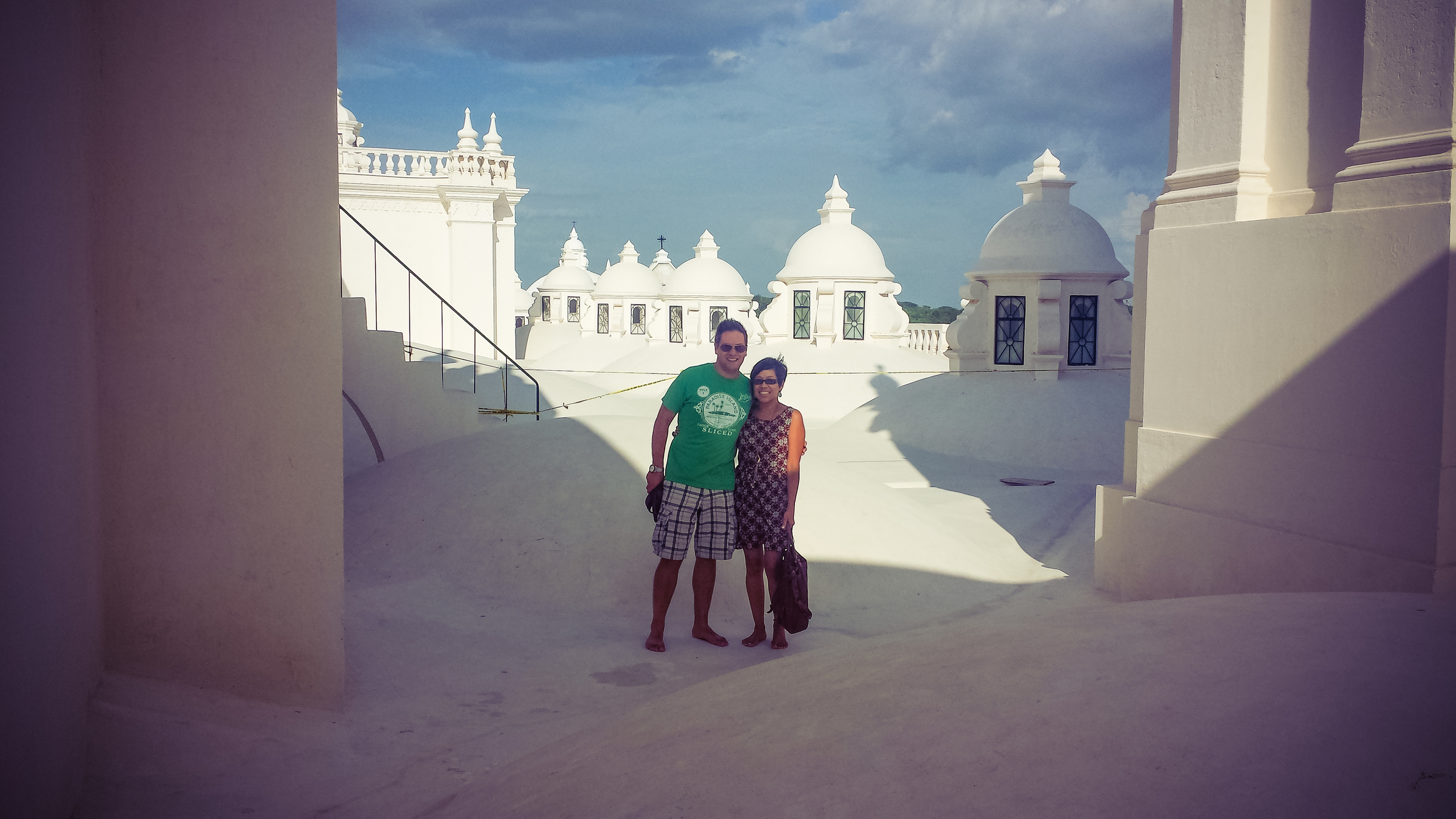On the roof of the Cathedral