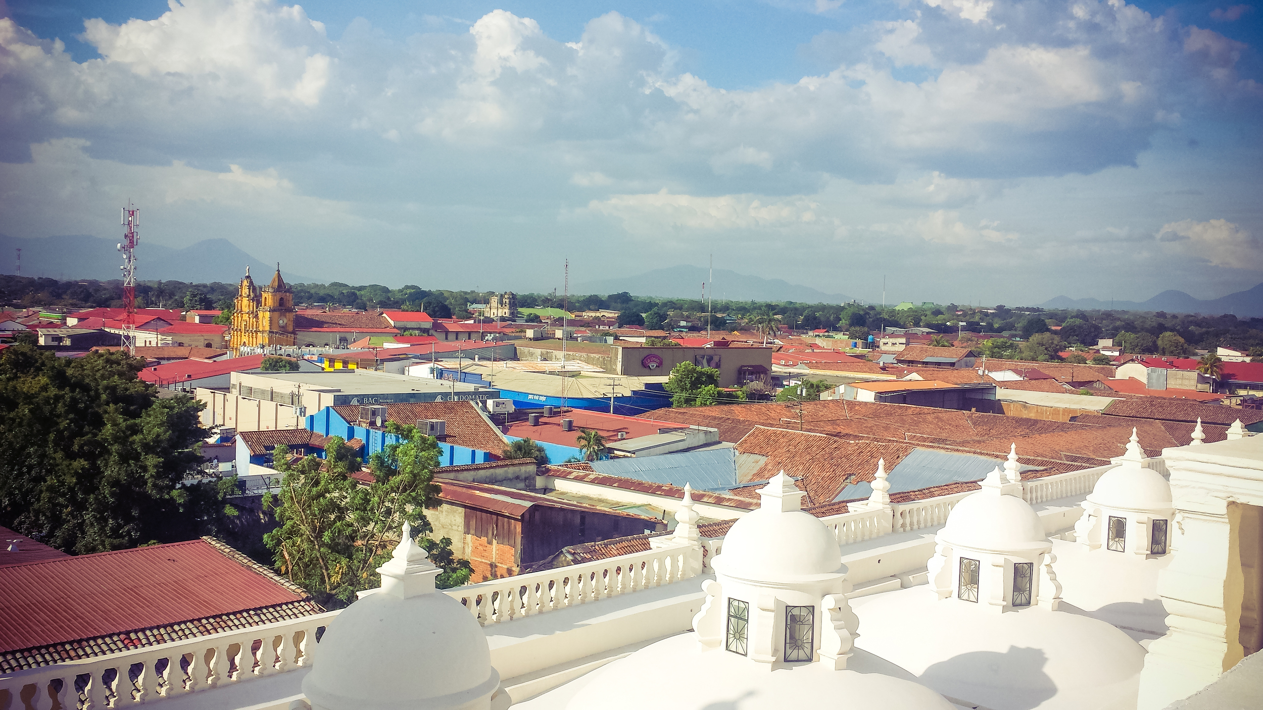 View of Leon from Old Cathedral 